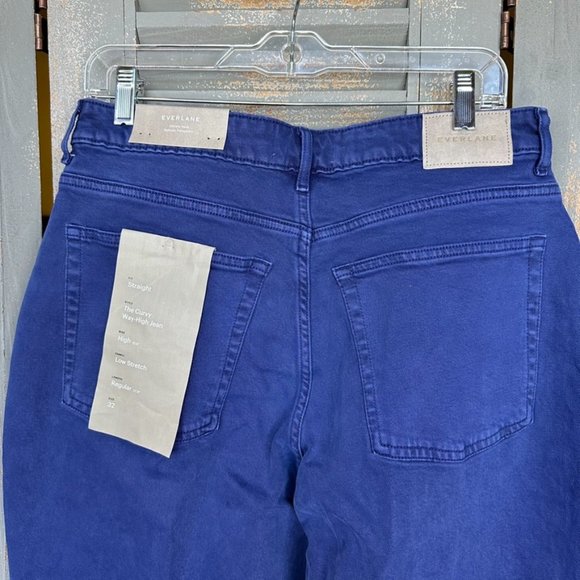 Everlane The Curvy Way-High Jean Archroma Deep Lapis Sz 32 NWT - Picture 12 of 15